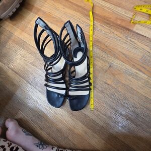 Christian Louboutin Black Strappy Sandals